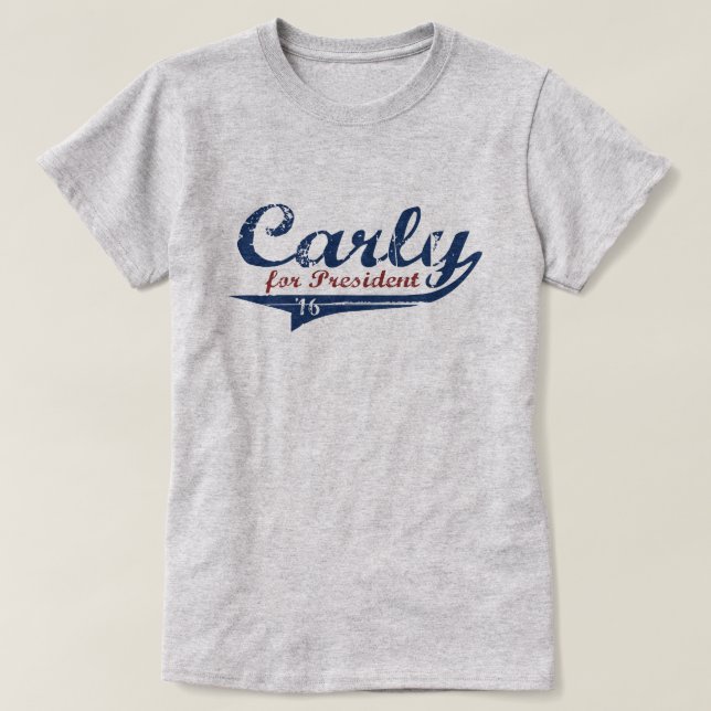 Carly Fiorina 2016 Swash T Shirt (Design framsida)