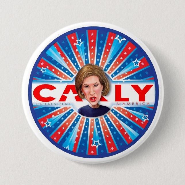 CARLY Fiorina för Amerika Knapp (Framsida)