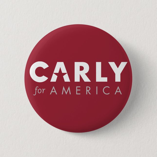 CARLY FIORINA för president 2016 knäppas Knapp (Framsida)
