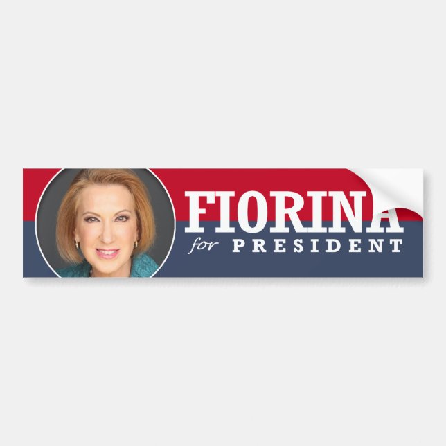 Carly Fiorina för presidenten 2016 Bildekal (Framsidan)