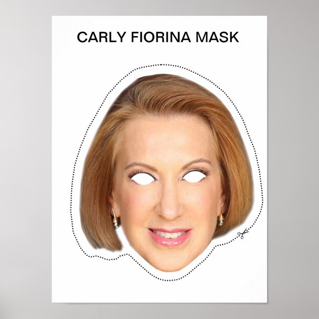 Carly Fiorina Mask Poster (Framsidan)