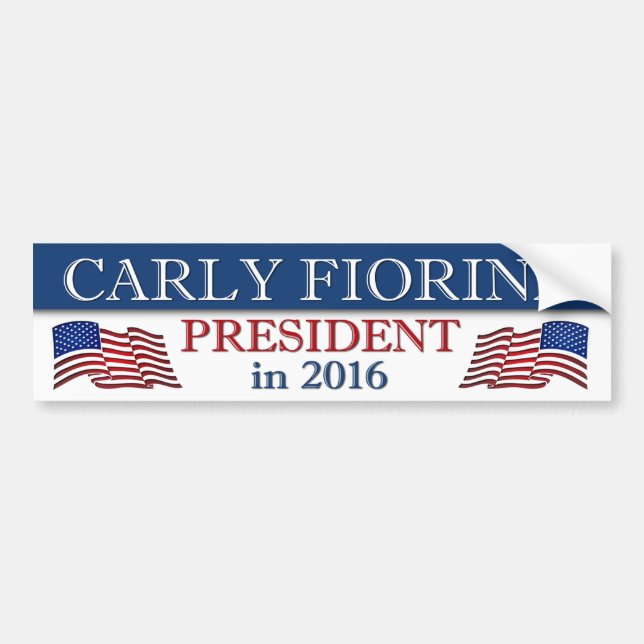 Carly Fiorina President 2016 Bildekal (Framsidan)