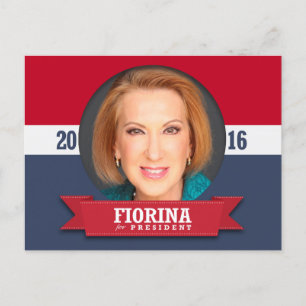 Carly Fiorina till president 2016 Vykort