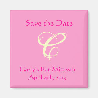 Carly Rebecca Bat mitzvah Spara datum magneter