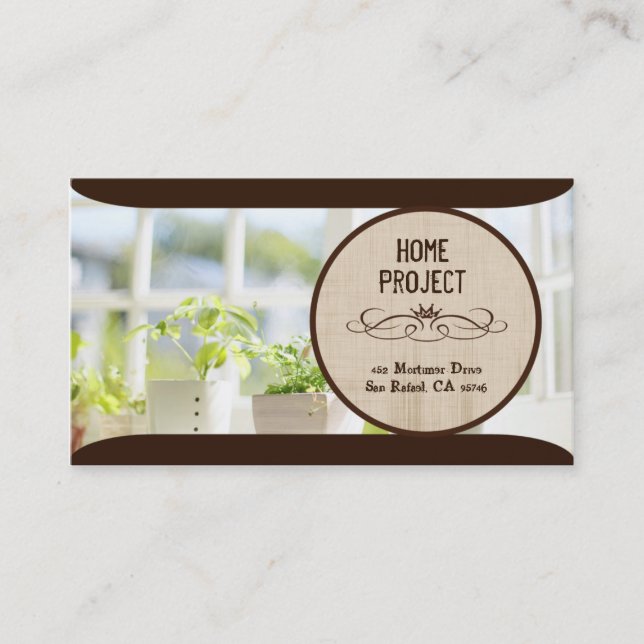 Carly's Home Project-Affärskort Visitkort (Framsida)