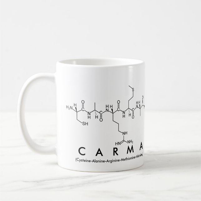 Carma peptide namn mugg (Vänster)