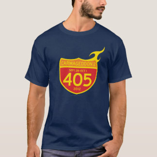 CARMAGEDDON, 2 som 405na AVFYRAR PÅ! (mörk Tee Shirt