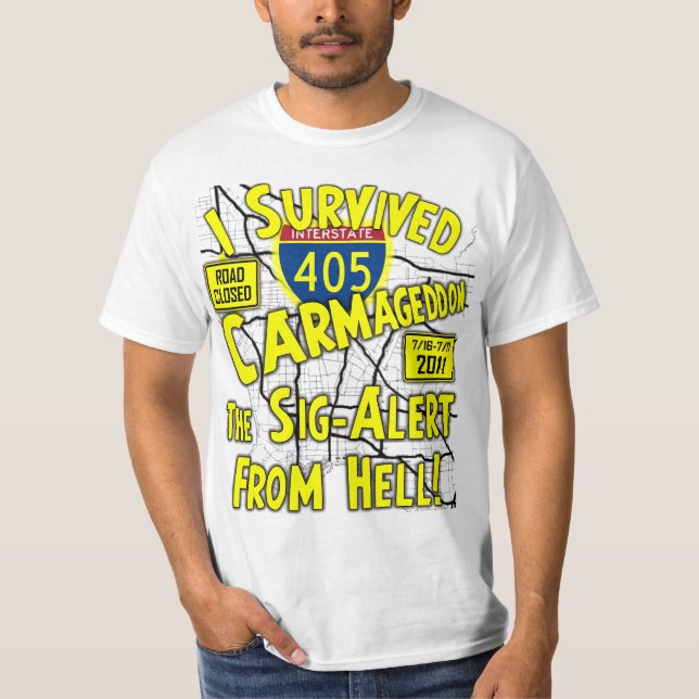 Carmageddon - Los Angeles 405 stängning T Shirt (Framsida)
