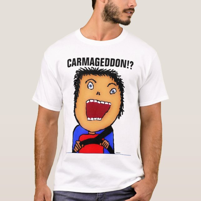 Carmageddon Tecknad Tee Shirt (Framsida)