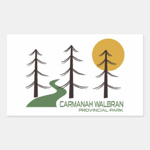 Carmanah Walbran Province Park Trail Rektangulärt Klistermärke