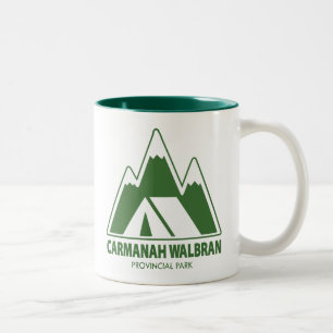 Carmanah Walbran Provincial Park Berg Camping Två-Tonad Mugg