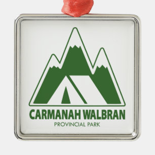Carmanah Walbran Provinsbergen Camping Julgransprydnad Metall