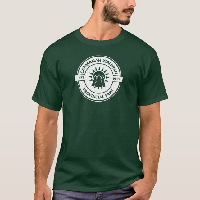Carmanah Walbran Provinsen Sol Träd T Shirt (Framsida)