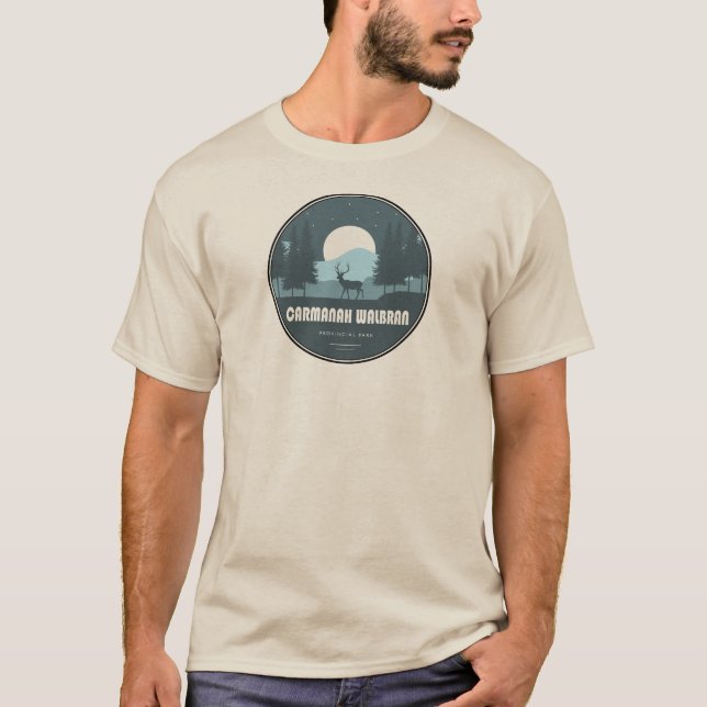 Carmanah Walbran Provinspark Hjort T Shirt (Framsida)