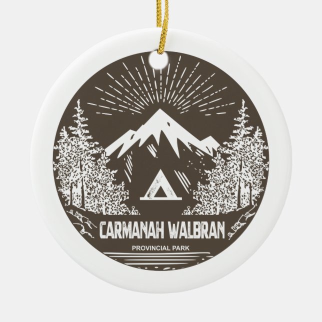 Carmanah Walbran Provinspark Julgransprydnad Keramik (Framsidan)