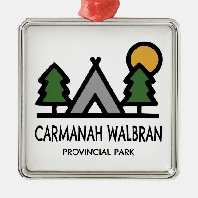 Carmanah Walbran Provinspark Julgransprydnad Metall (Framsidan)