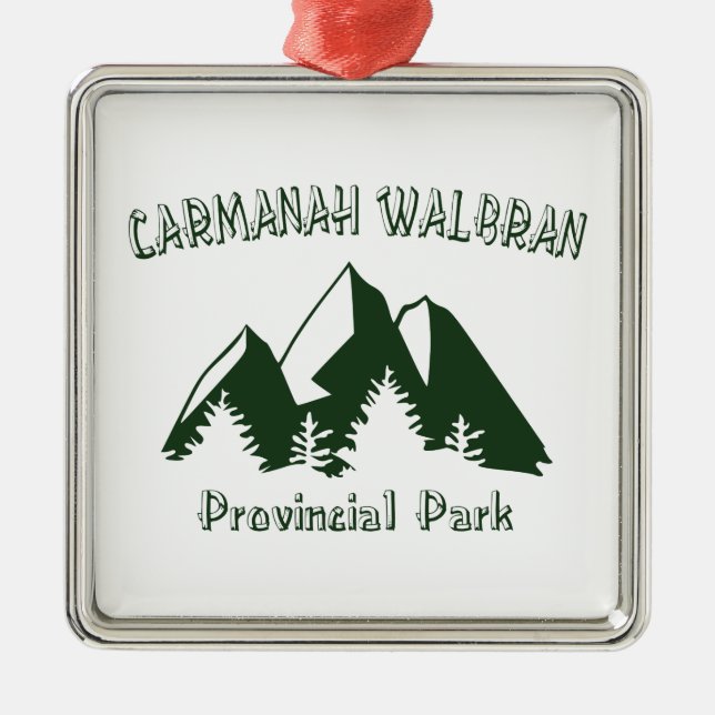 Carmanah Walbran Provinspark Julgransprydnad Metall (Framsidan)