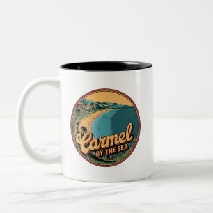 Carmel av havstranden california pacific kusten g Två-Tonad mugg