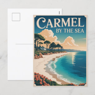 Carmel av havstranden california pacific kusten helg vykort