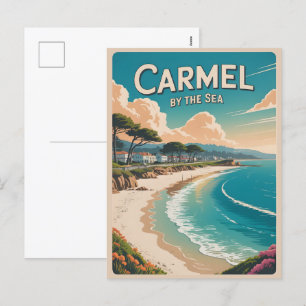 Carmel av havstranden california pacific kusten helg vykort