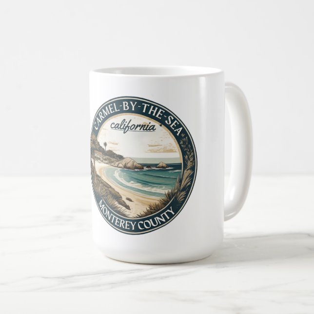 Carmel av havstranden california pacific kusten kaffemugg (Framsida höger)