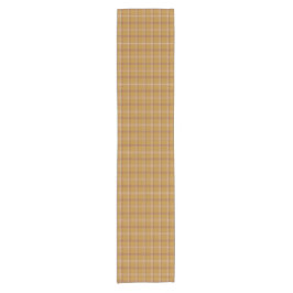 Carmel Brown Plaid Classic Pattern Table Runner