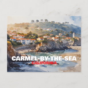 Carmel-by-the-Sea California Helg Vykort
