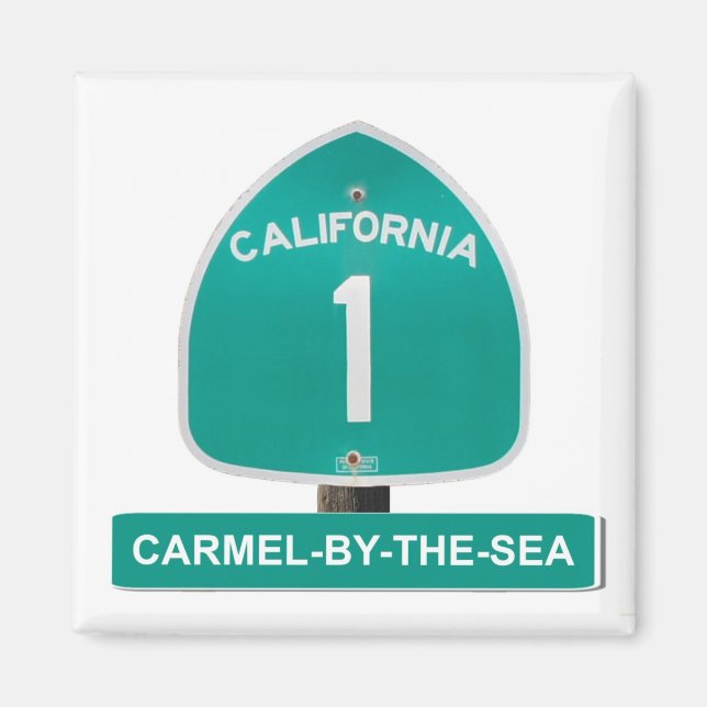 Carmel-by-the-Sea, California Highway 1 Magnet (Framsidan)