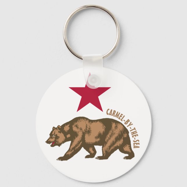 Carmel-by-the-Sea, California Keychain Nyckelring (Framsida)