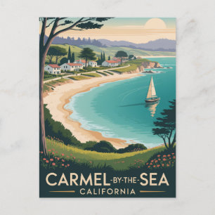 Carmel-by-the-Sea California Postcard Helg Vykort