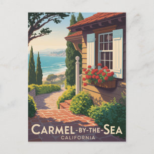 Carmel-by-the-Sea California Postcard Helg Vykort
