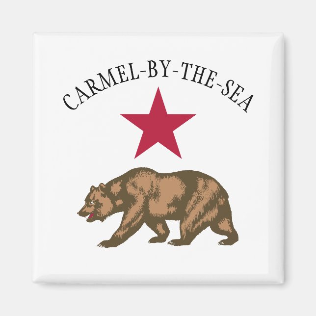 Carmel-by-the-Sea, Kalifornien Magnet (Framsidan)