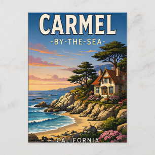 Carmel-by-the-Sea Kalifornien Resa Present Vykort