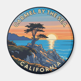 Carmel-by-the-sea lone cypress magnet