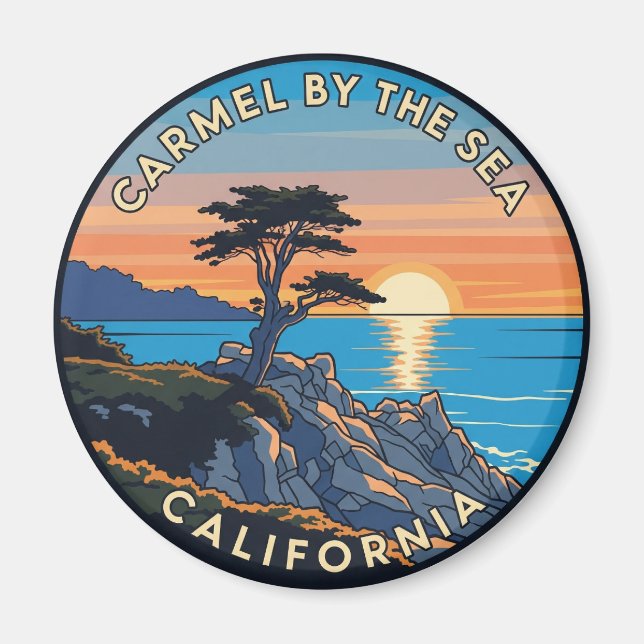 Carmel-by-the-sea lone cypress magnet (Framsidan)
