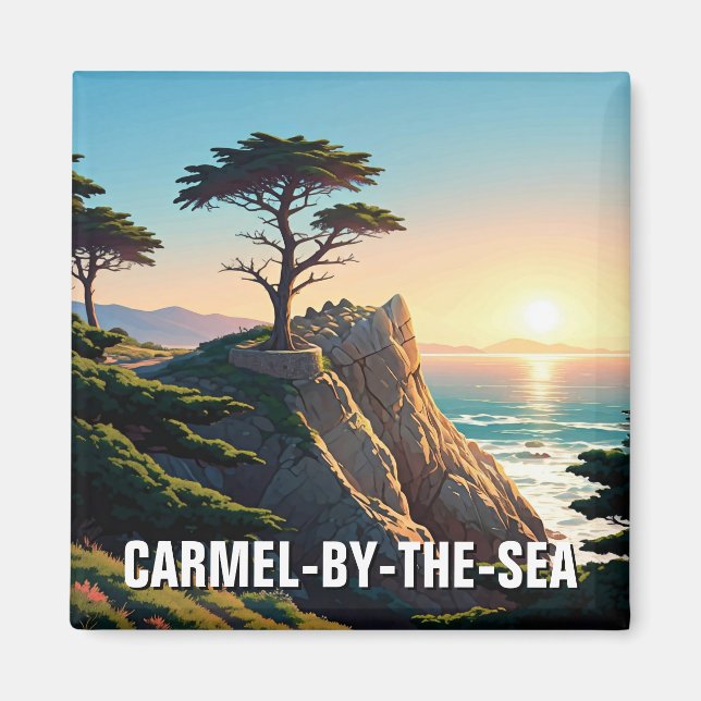 Carmel-by-the-sea lone cypress magnet (Framsidan)