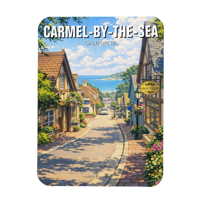 Carmel-by-the-sea  magnet (Vertikal)