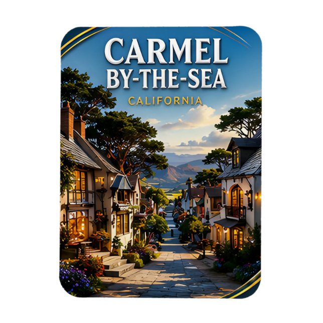 Carmel-by-the-Sea Oceanvy Magnet (Vertikal)