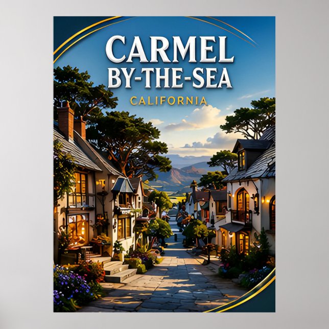 Carmel-by-the-Sea Oceanvy Poster (Framsidan)