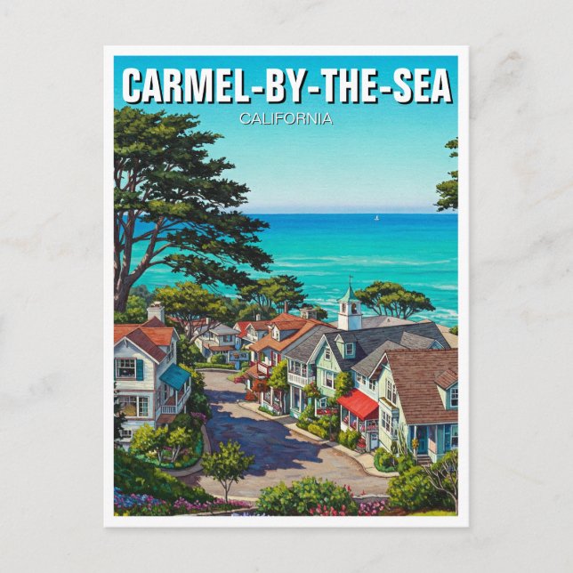 Carmel-by-the-Sea Vykort (Framsida)