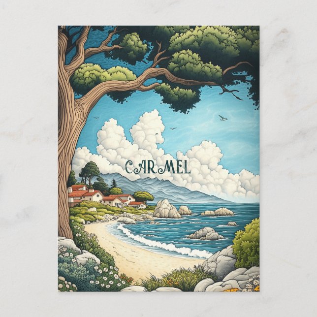 Carmel California Travel Vykort (Framsida)