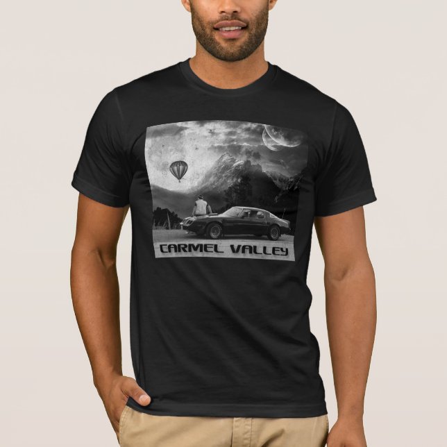 Carmel dal Vacay med ballongen! (B&W-tryck) T Shirt (Framsida)