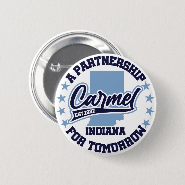 Carmel,Indiana Knapp (Framsida & baksida)