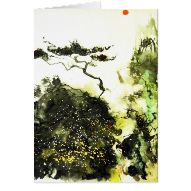 Carmel Lone Cypress Hälsningskort (Framsidan)