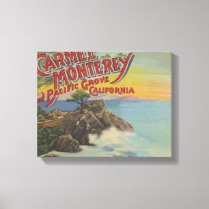 Carmel, Monterey & Stillahavs- dunge, CA - Canvastryck