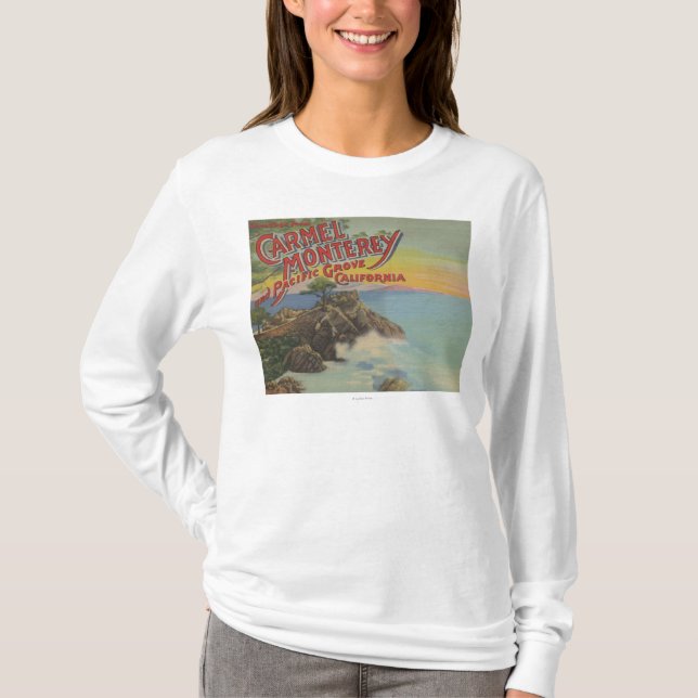 Carmel, Monterey & Stillahavs- dunge, CA - Tee Shirt (Framsida)