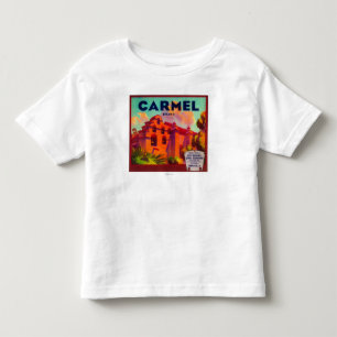 Carmel orange LabelEast Skotska högländerna, CA T-shirt