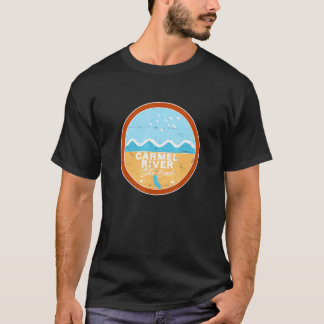 Carmel River State Beach California Ca Beach Vågar T Shirt