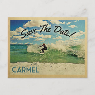 Carmel Save the Date California Surfa Meddelande Vykort