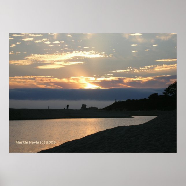 Carmel Sunset Couple Poster (Framsidan)